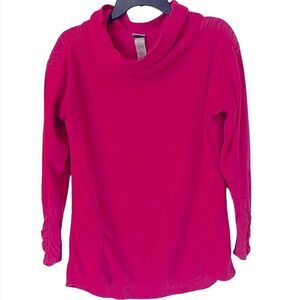 Champion women’s small pink sweatshirt shirt athletic cinched sleeve long sleeve